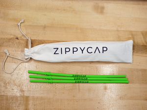 3-Pack of Replacement Straws Green ZippyCap