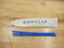 Load image into Gallery viewer, 3-Pack of Replacement Straws Blue ZippyCap