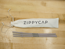 Load image into Gallery viewer, 3-Pack of Replacement Straws Gray ZippyCap