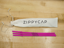 Load image into Gallery viewer, 3-Pack of Replacement Straws Pink ZippyCap