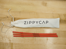 Load image into Gallery viewer, 3-Pack of Replacement Straws Red ZippyCap