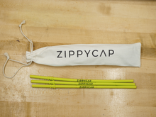 Load image into Gallery viewer, 3-Pack of Replacement Straws Yellow ZippyCap
