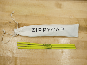 3-Pack of Replacement Straws Yellow ZippyCap